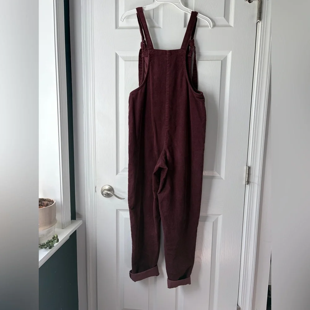 Lucy & Yak Corduroy Burgundy Overalls - Picture 4 of 4